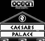 Caesars Palace title screen for GameBoy
